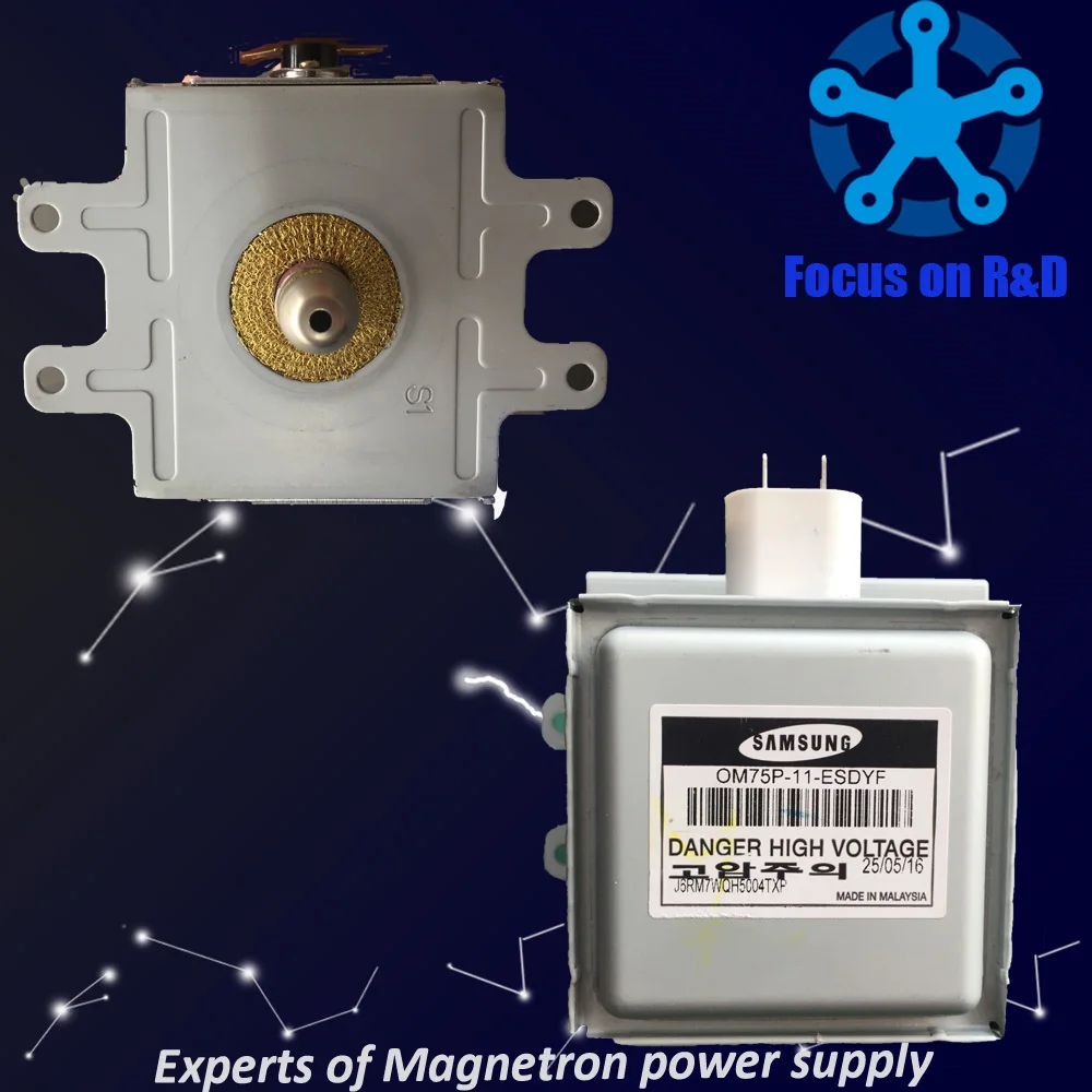 High production microwave spare parts original samsung OM75P magnetron