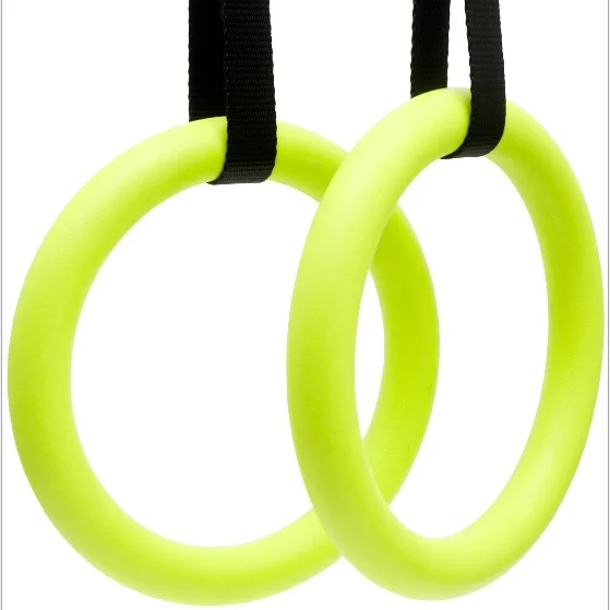Supplying real Wooden Gym Rings with Colorful Strap