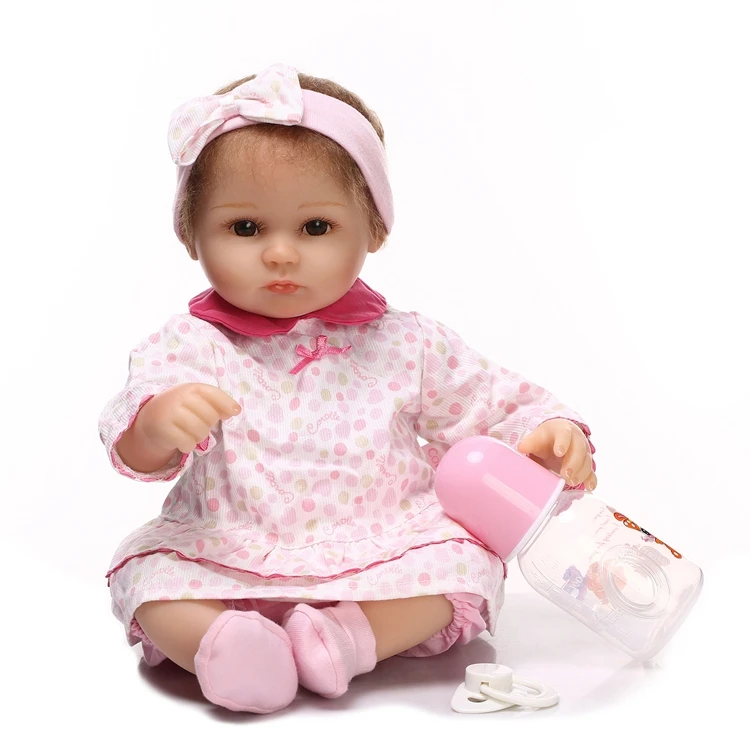NPK 40cm Lifelike reborn dolls baby silicone reborn baby girl dolls baby real alive Toys For Girls bebe gift reborn bonecas toy