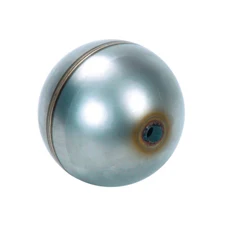 Through-hole stainless steel float