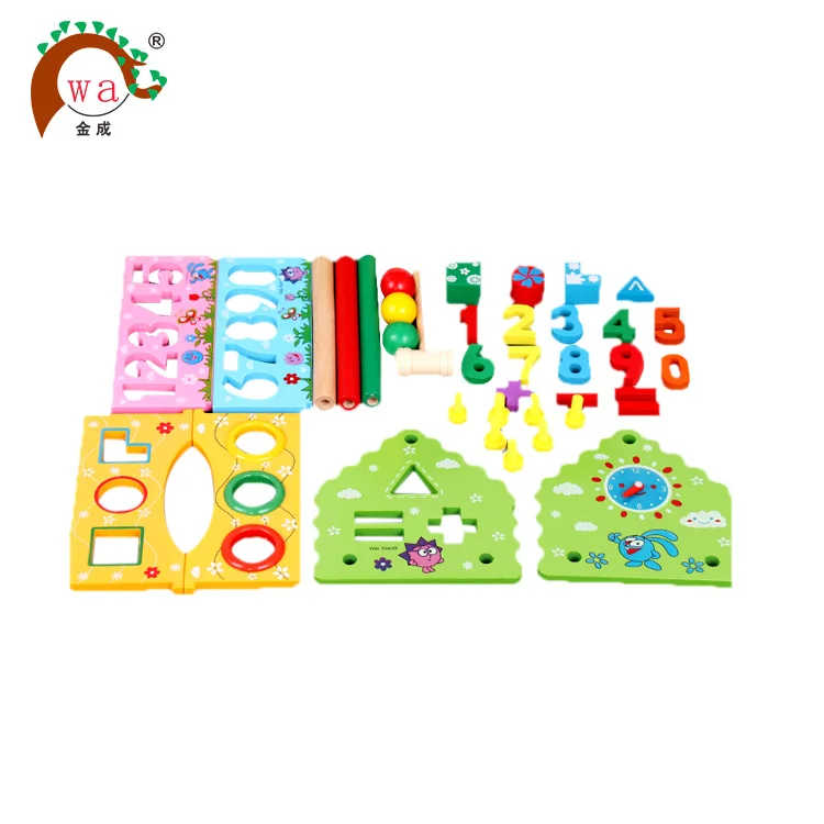 Child Educational Wooden Assembling Set Baby DIY Dollhouse Toy