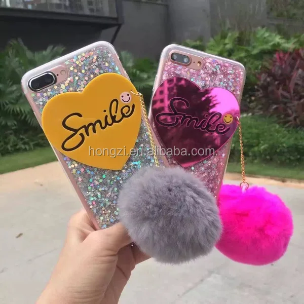 Fashion Love for Iphone6s South Korea mobile phone shell glitter sleeve explosion-proof Rubber Tpu phone covers case