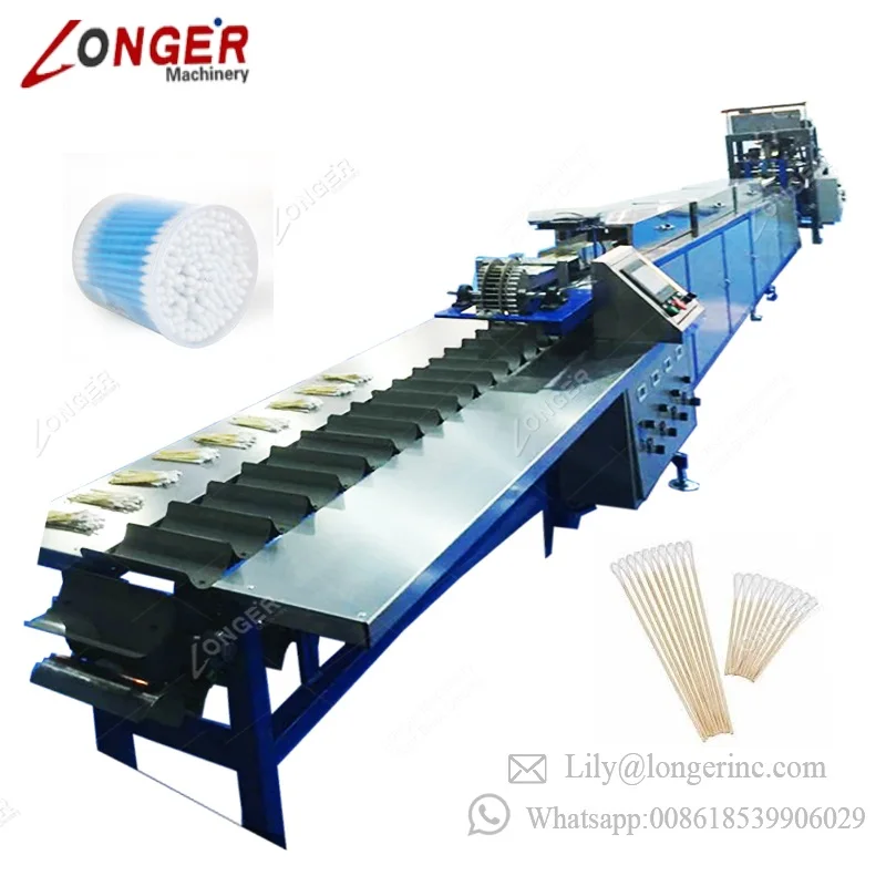 Best Price Automatic Product Line Double Head Plastic Sticks Q-Tip Ear Cleaning Stick Maker Cotton Buds Machine For Making Swabs