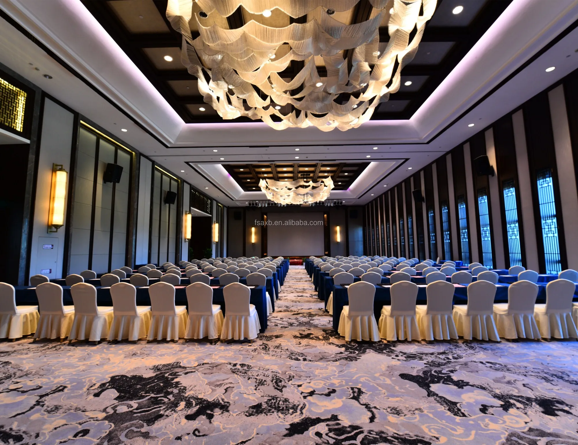 Chinese Carpets Manufacturer Axminster Woven Commercial Durable Wool Carpets