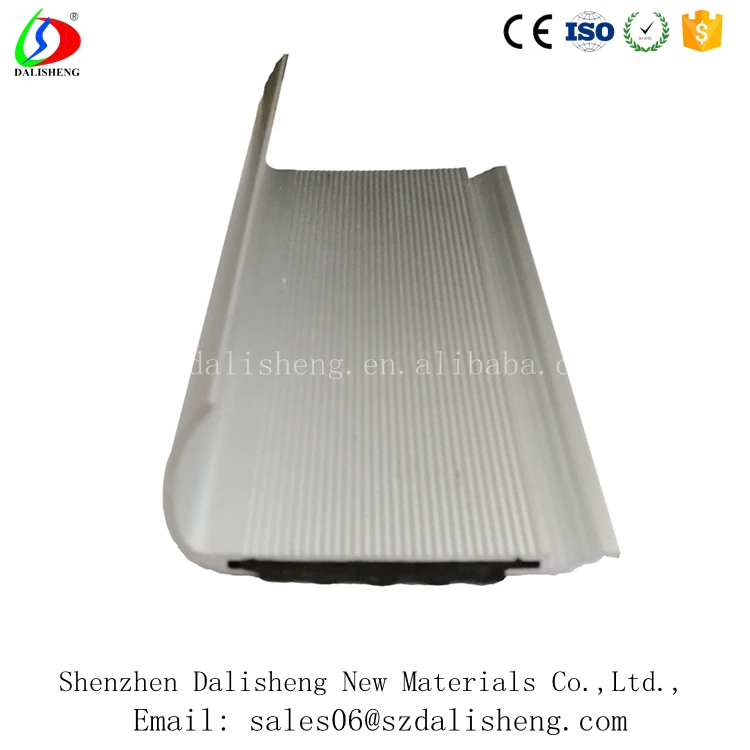 
Black Aluminum Stair Inserts Tile Stair Nose Molding Metal Stair Nosing 