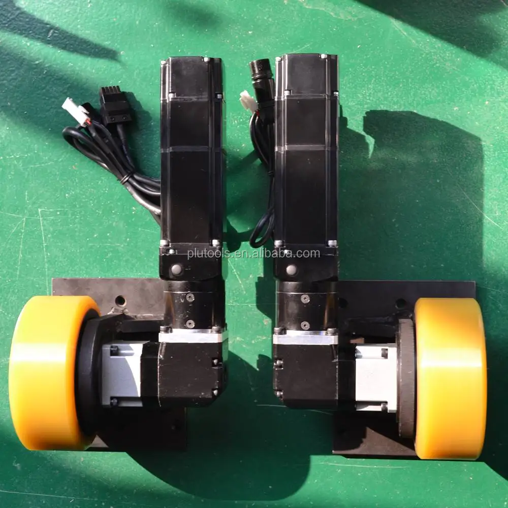 24v customize low noise planetary gear motor drive unit for AGV with 150mm wheels