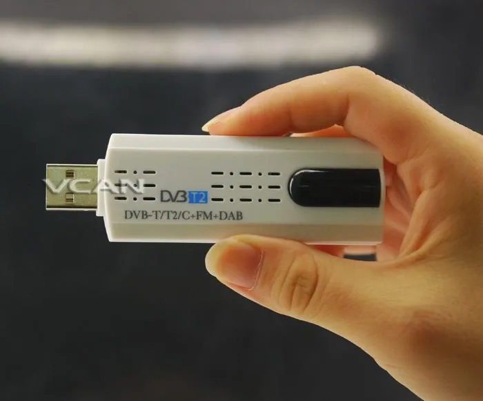 Newest USB DVB-T2 for computer support DVB-T DVB-C FM Radio DAB DAB+ receiver wholesale
