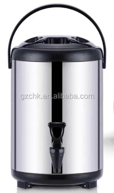 Stainless steel commercial milk tea bucket/commercial thermos barrel heat insulation ice tea and hot drink bucket