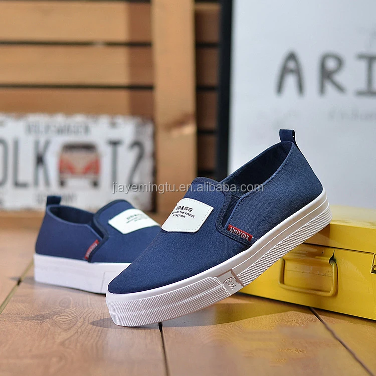 China latest designs name brand cheap ladies canvas shoes in hebei factory