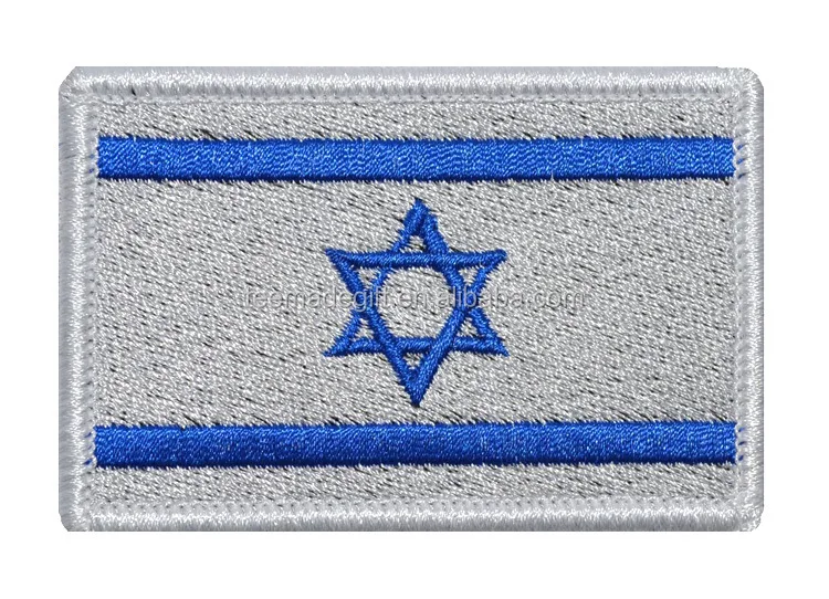 
8*5cm Stock Israel Country Flag Embroidered Patch Badge 