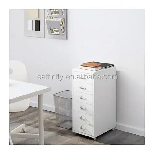 KS-FC06 movable 6 drawer metal file cabinet
