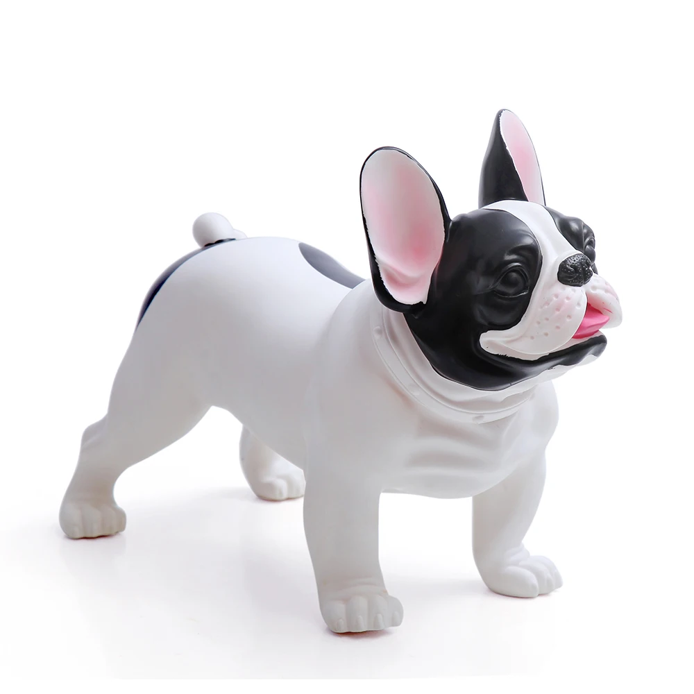 Fashion Lifelike Bulldog Mannequin Display Plastic Pet Dog Model