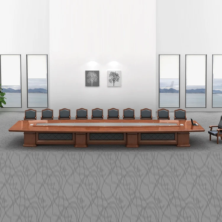 Multimedia big size modular 20 person modern conference table