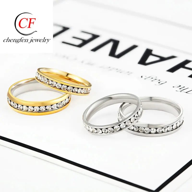 Jewelry Ring Cheapest Channel Ring Blanks 18krgp Ring