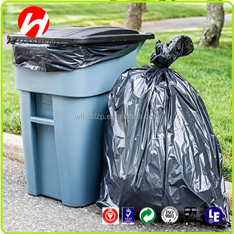 Сверхмощный полиэтиленовый мешок для мусора, пластиковый мешочек для мусора со звездочками в рулоне