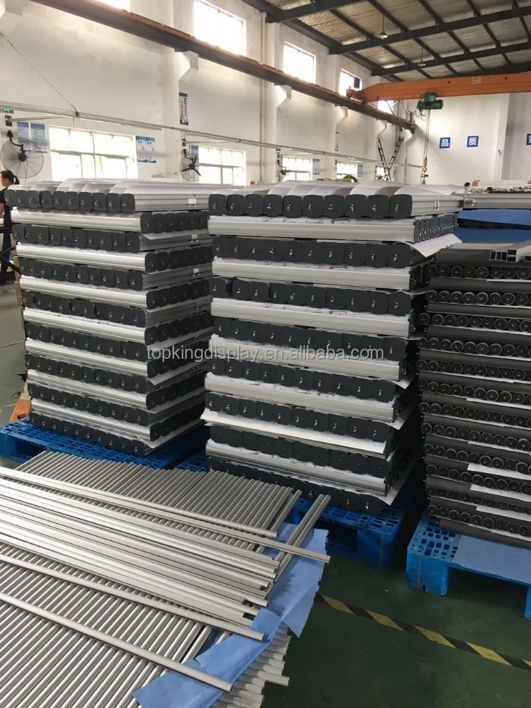 Customized retractable aluminum roll up banner stand display for selling