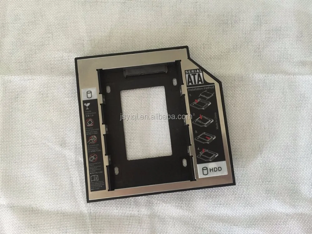 
SATA Second Hard Drive Caddy HDD bracket Case HDD carrier 2 HDD/SSD Caddy Adapter for notebook SATA 9.5 mm drive bay CD/DVD 