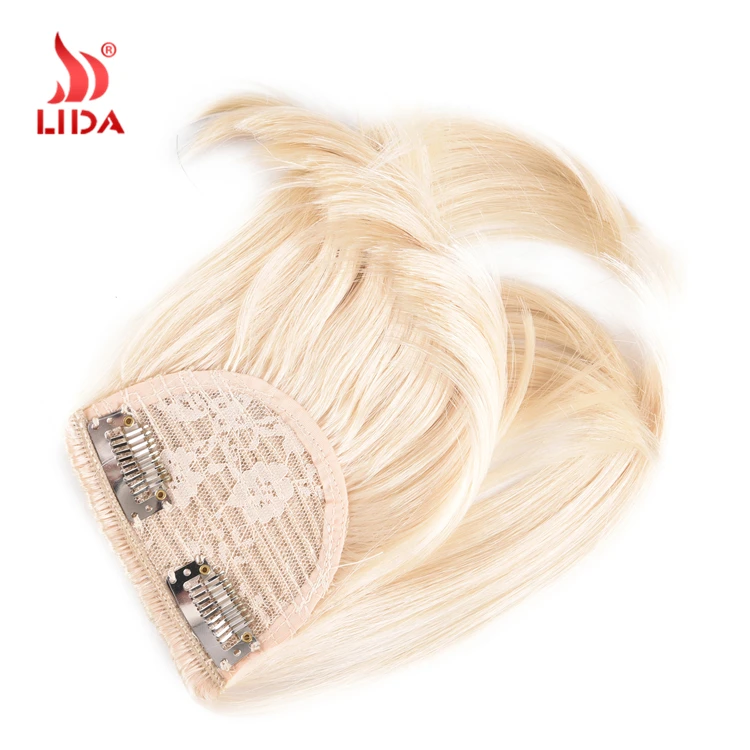 
Lida synthetic Clip in hair bangs fringes blunt bangs lily hair piece 