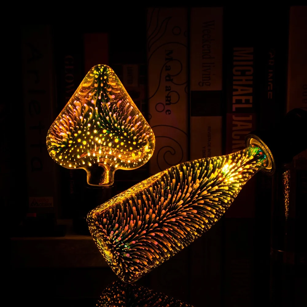 New products G80 filament 3D SMD firework bulb lamp for Christmas decoration