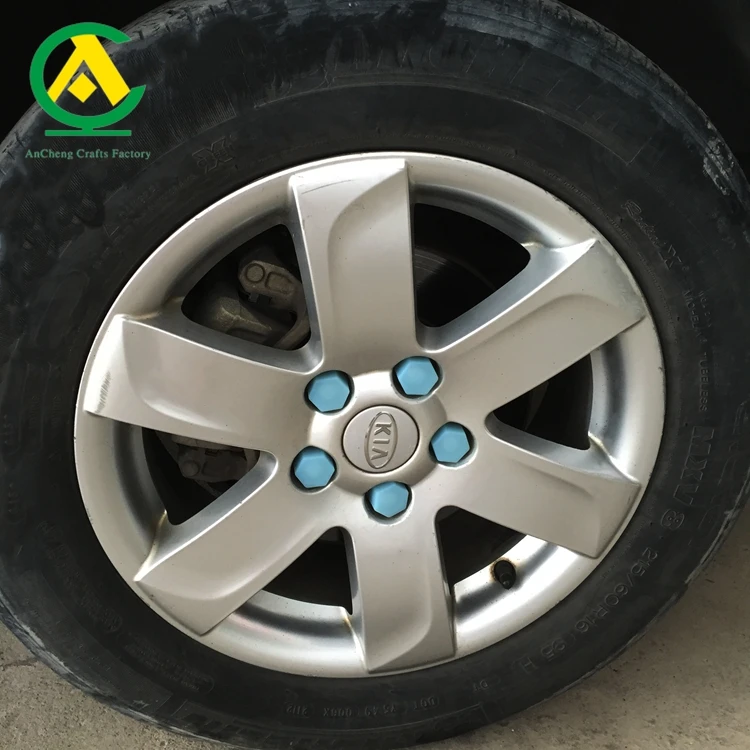 Fashion silicone wheel hub screw cover/ silicone wheel nut cap/chrome wheel nut cover