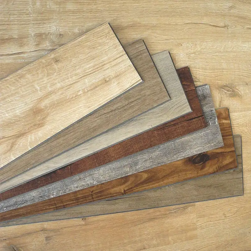 
Eco Friendly Interlock Click 4mm 5mm 6mm PVC SPC Foor With Cork Back 