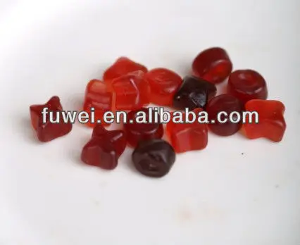 65% fruit juice nought and crosses shapes gummy soft jelly candy