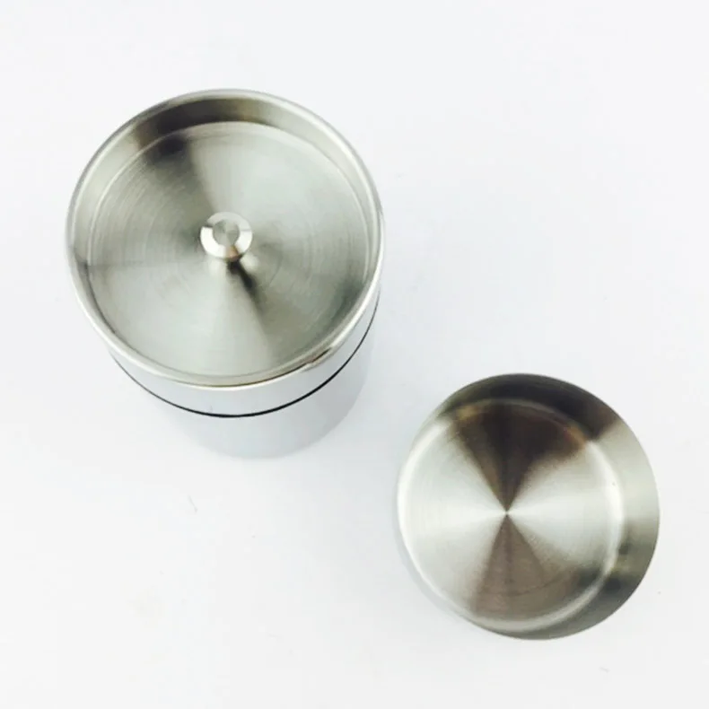 
EU DEU kitchen coffee accessories tools stainless steel metal coffee canister 