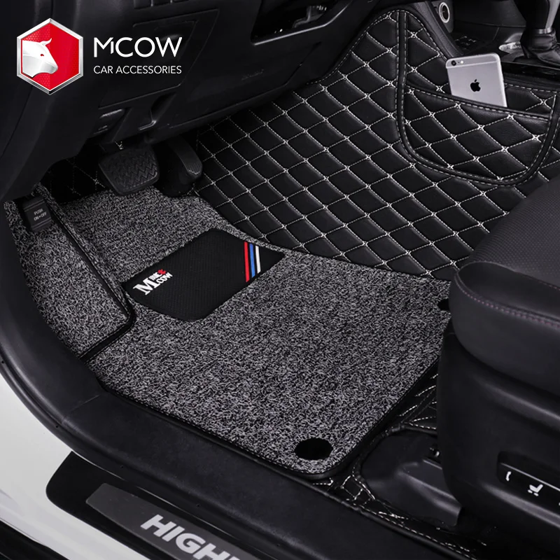 
 China Factory Supply High Quality Luxury Single Double Layer Car Mat 7D Car Floor Mats For 3000+ Left Right Hand Drive Car Model  
