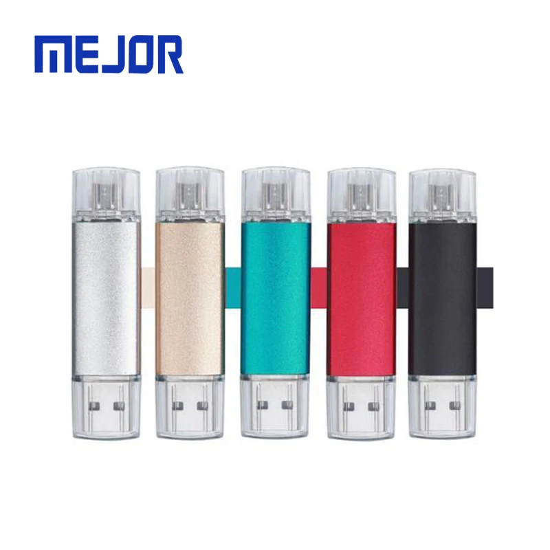 Type C memory stick 2 in 1 micro usb flash stick 32g android pen driver san disk 64g OTG pendrive