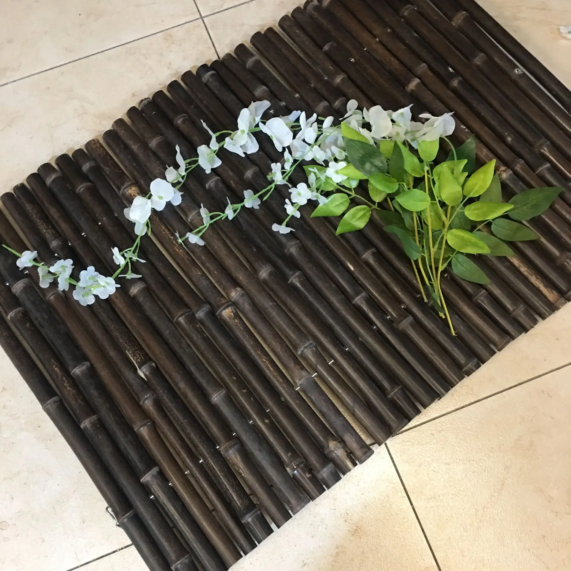 bamboo screen, carbonized bamboo fence garden panel bamboo divider