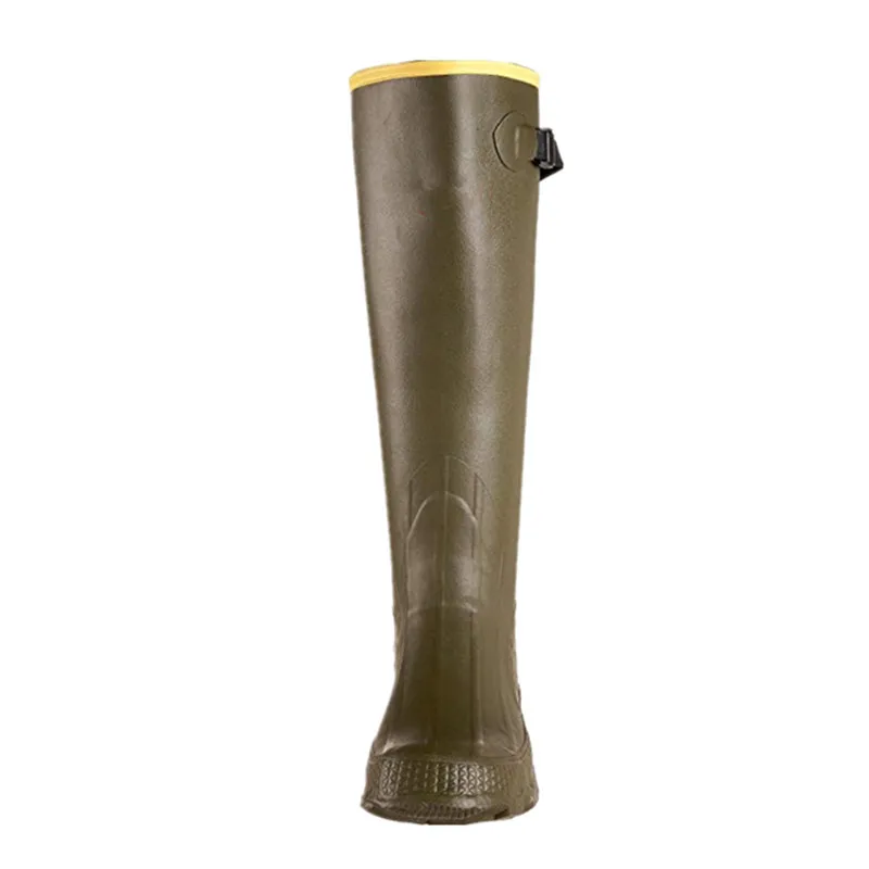 Hot Sale Wholesale Fashion Customized Waterproof Non Slip Men Wellington botas de lluvia Thigh High Rubber Boots