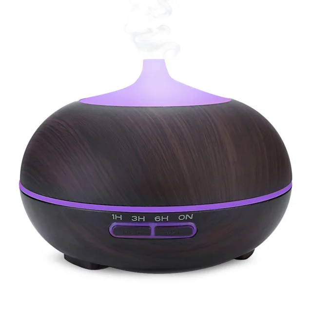 
Germany Spain Netherlands Popular Wood Aromatherapy Diffuser Lamp Ultrasonic Humidifier For Pure Essential Oil 