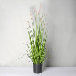 Artificial plant factory wholesale artificial Setaria viridis bonsai clothing store restaurant decoration green plant potted