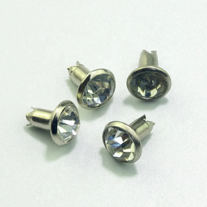 Open end rhinestone crystal rivets, cap end rhinestones and pearls rivet for clothes and bags