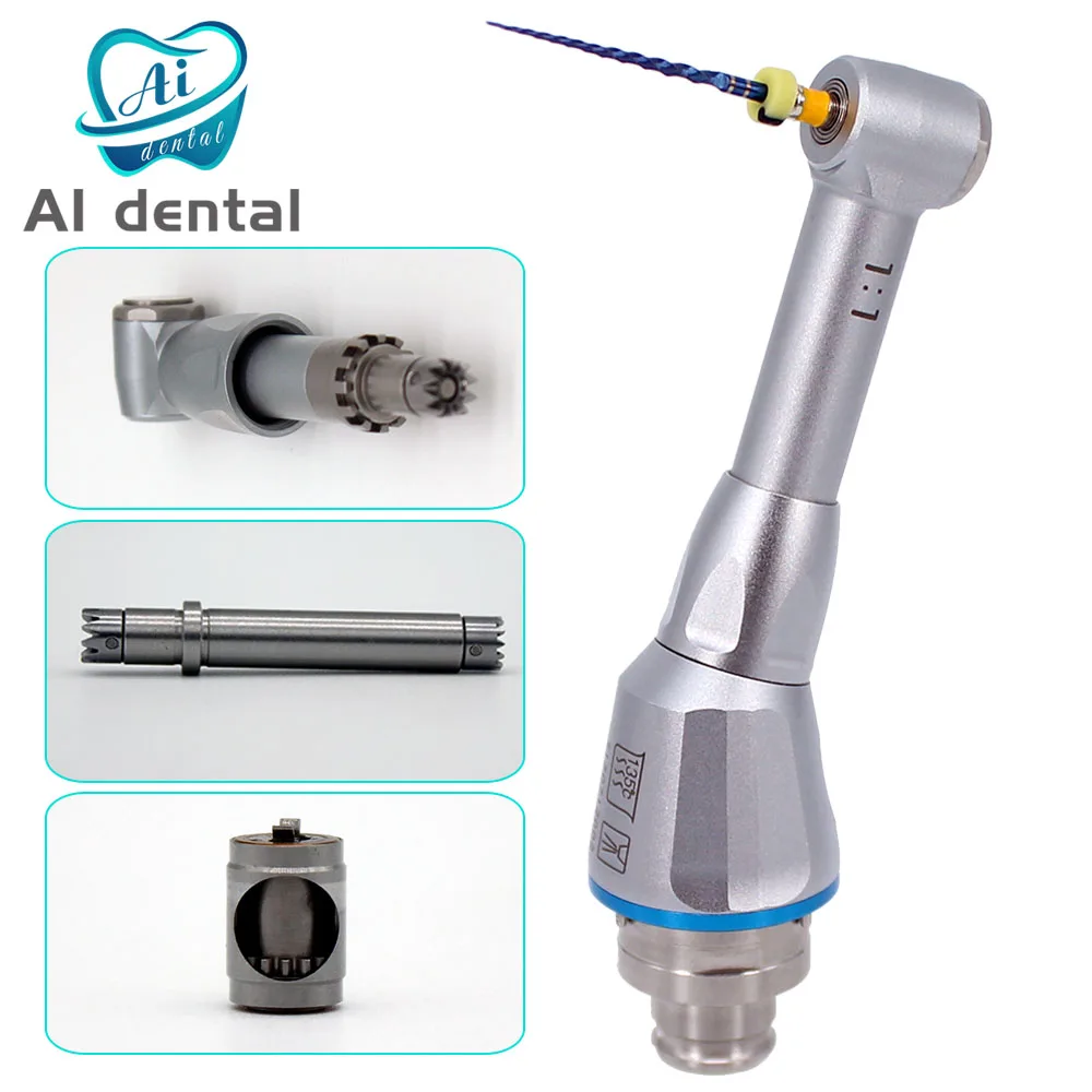 1:1 / 10:1/ 16:1/ 20:1 Dental Mechanical head replace Reduction Contra Angle Handpiece for Endo Motor