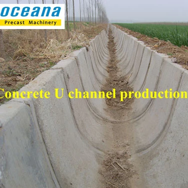 Concrete irrigation u channel machine, beton u-form-kanal machine, concrete drainage mold