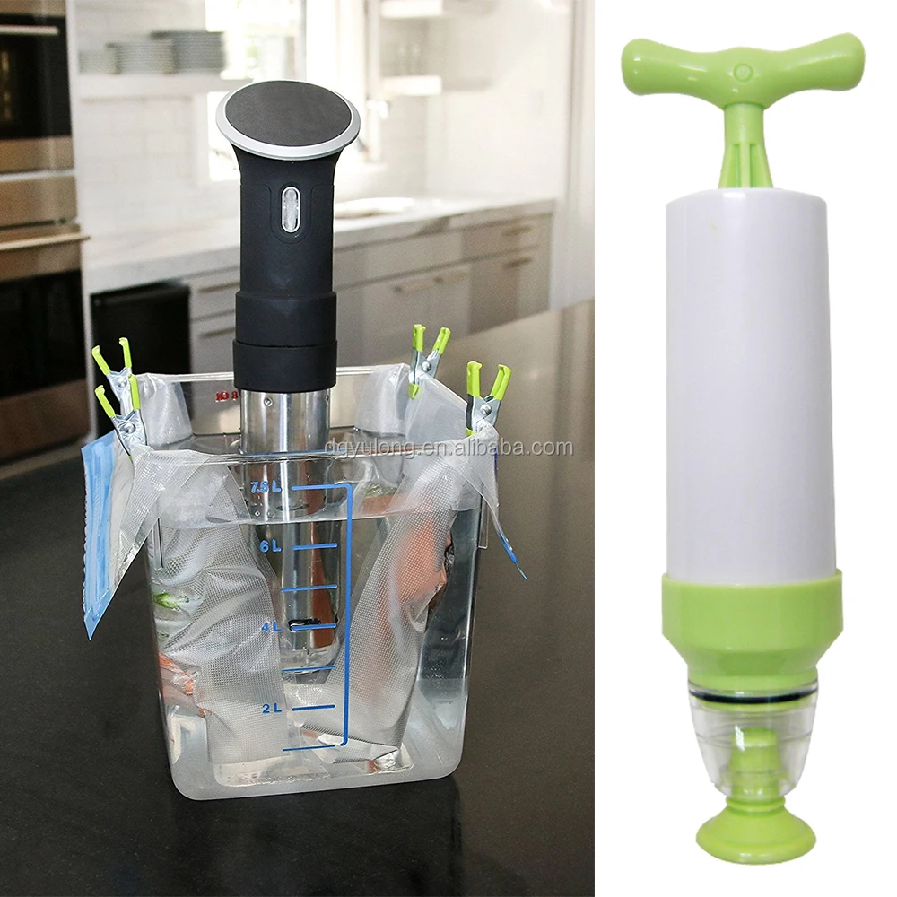 2021 Sous Vide Bag kit with manual pump For sous vide Cookers, slow cooking bag