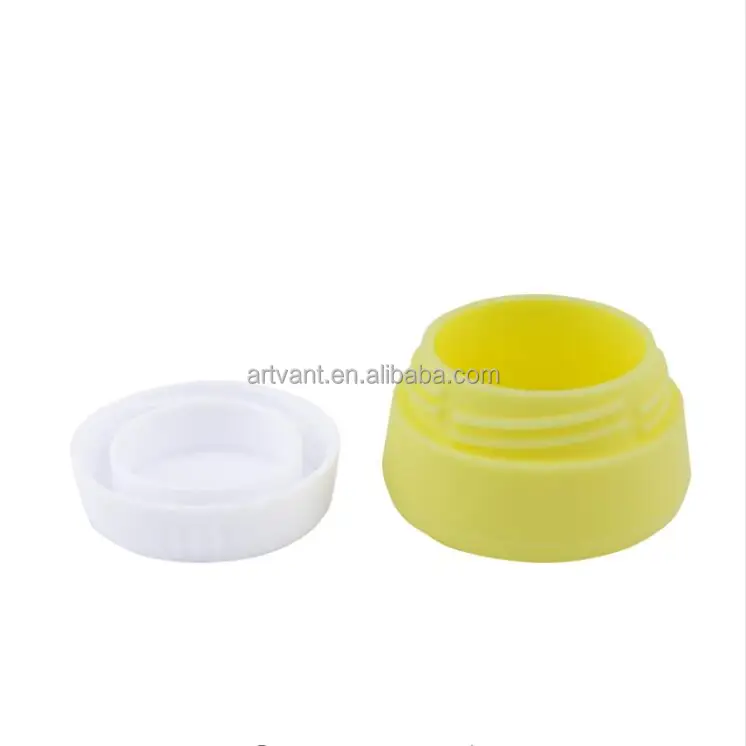 Wholesale Refillable Cream Bottles Silicone Container Empty Cosmetic Jar Pot Travel Cosmetic Container for Face Cream/Lotion