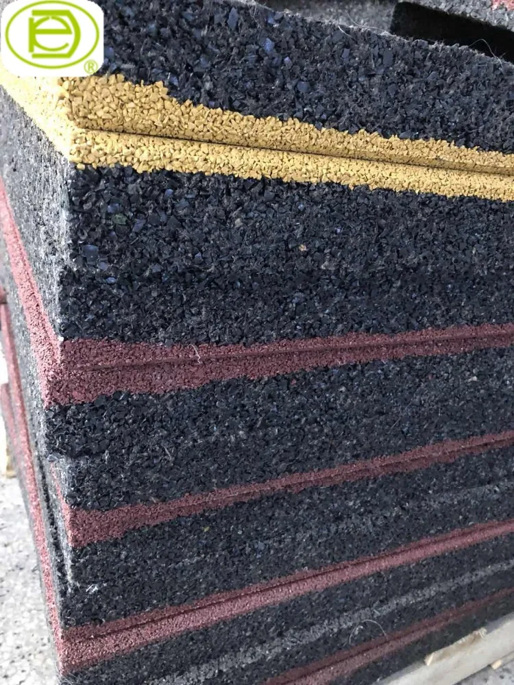 50mm yellow outdoor rubber flooring tiles mat