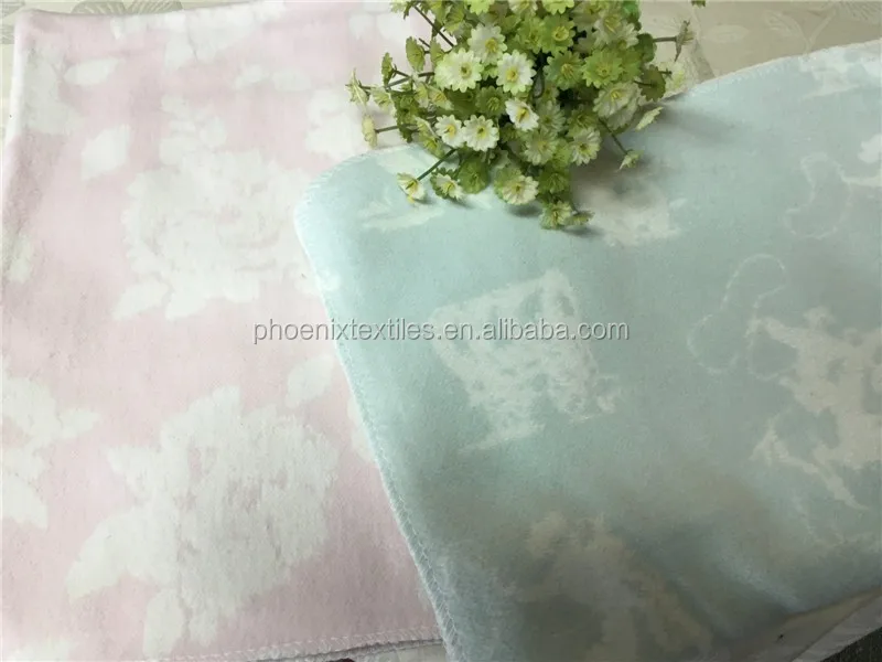 Recycled super soft baby 100%  merino wool blanket throw