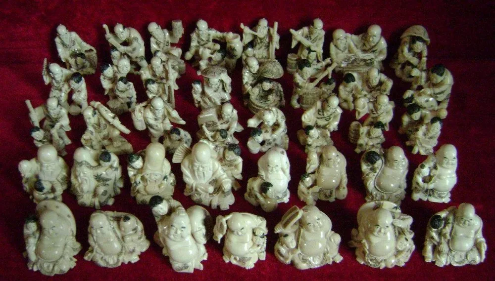 Mammoth ivory Netsukes Statues bone netsuke