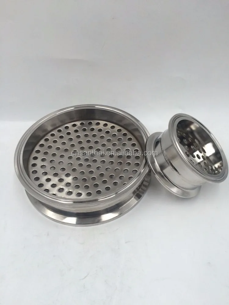 Санитарная нержавеющая сталь 304 зажимное соединение наконечник фильтра