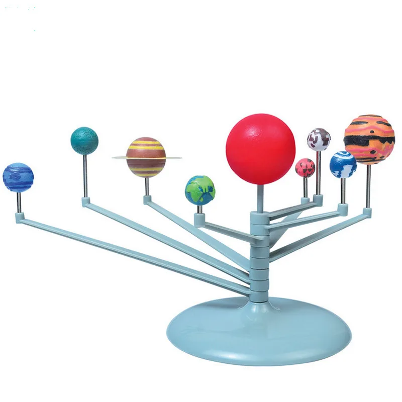 Puzzle DIY assemble solar system planetary instrument toy nine planets model