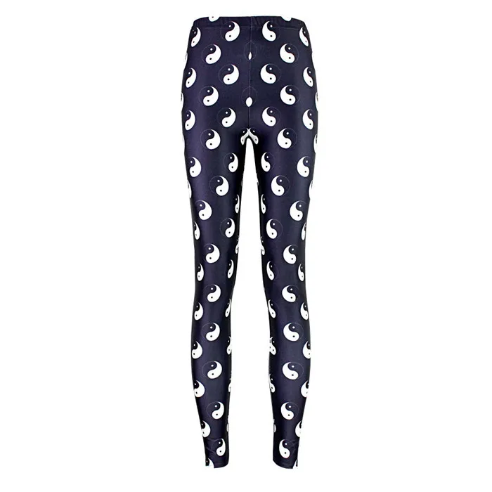 eight trigrams S-4XL legging jeans digital printed shinny women leggings