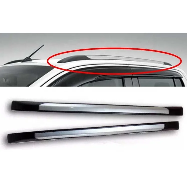 Auto parts stick 4wd roof rack silver and black for hilux revo 2015-2017 car roof rail