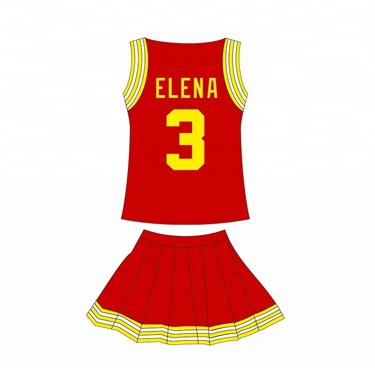 Wholesale Custom Gril Cheer wear Basketball Game Cheerleading Uniforms