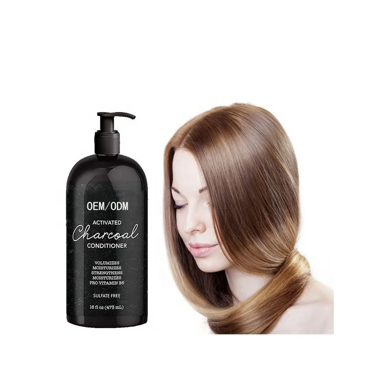 Собственная торговая марка, оптовая продажа, 100% чистый натуральный органический питательный коллаген, Кондиционер для волос с активированным углем
