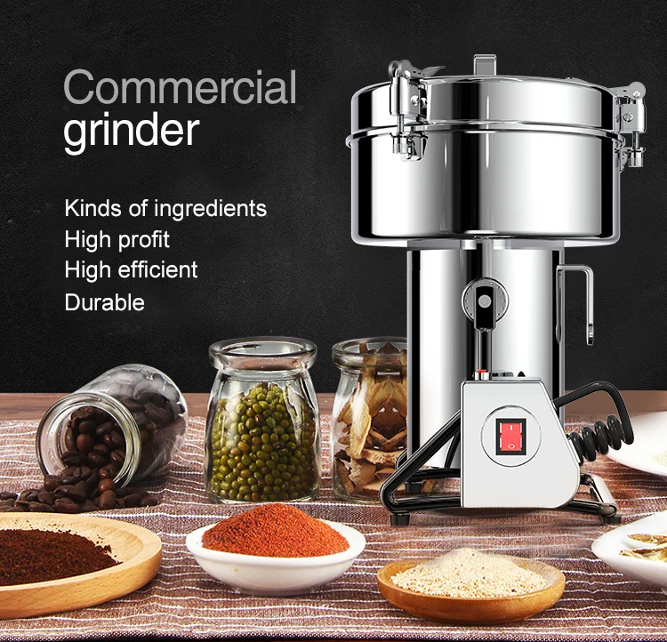 
HR50B Good price pepper grinder pulverizer mini flour mill machine Commercial wheat flour mill 