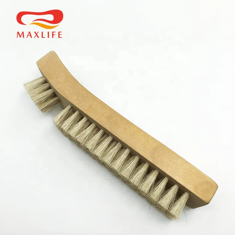 Leather Shoe Brush Shoe Polish Brush 100% Pig Hair Shoe Brush