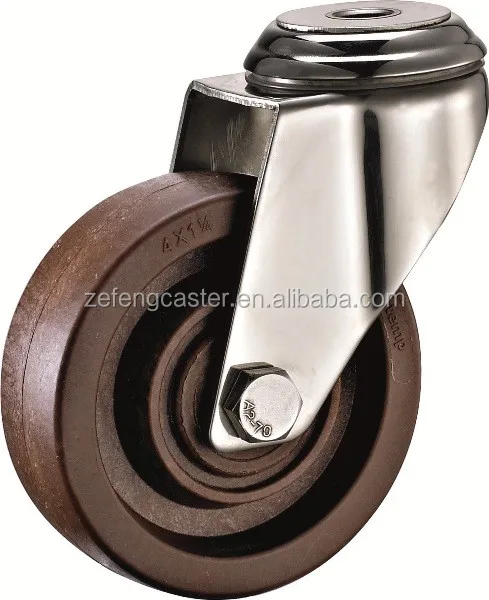 3 inch Stainless Steel Hollow Rivet Caster with High Temperature Resistance Wheel